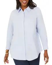 Foxcroft Plus Cici Non Iron Tunic Top