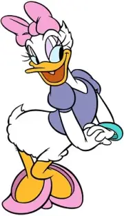 Daisy Duck Iron On Transfer For T-Shirt + Light & Dark Color Fabrics #3