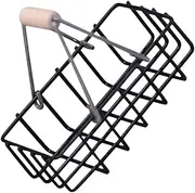 Abaodam Alloy Miniature Hand Basket for Dollhouse Decorative Storage Tiny Handheld Toy DIY Layout Model Supply