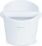 Coffee Knock Box for Coffee, ABS Coffee Grind Knock Box, Shock-Absorbent Durable Coffee Espresso Knock Box Dump Bin Grind Waste Removable Detachable Knock Bar and Non-Slip Base Colors (White)