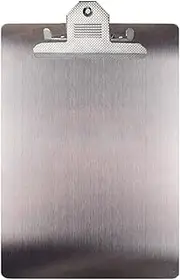 File Folder Metal Clipboard A4 Stainless Steel Clip Board Organizer Binder Board Menu Splint for Office School Teach
