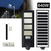 Solar Street LED Light Radar Sensor Remote Outdoor Garden Yard Flood Wall Lamp 640W