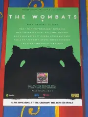 THE WOMBATS - 2017 Australian Tour - Laminated Tour Poster - ALL DATES NEW!