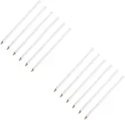 STOBOK 2sets Special Pencil Colored Pencils Chalk for Sewing Tailors Chalk Wooden White 6pcs*2