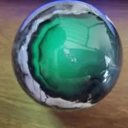 513g RARE Natural blue Volcanic Rock agate Sphere Quartz Crystal Ball Healing