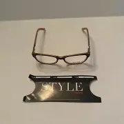 *New* Style By TIMEX Designer Women's Eyeglasses, Meander EG Brown 51-17-135