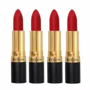4 X REVLON SUPER LUSTROUS MATTE LIPSTICK ❤ 052 SHOW STOPPER ❤ GLOSSI