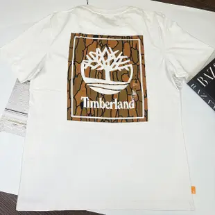 #現貨美國TIMBERLAND男版圓領短袖棉T恤 TIMBERLAND男款T恤 短袖上衣 白色T恤 樹LOGO