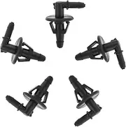 SOLUSTRE Universal Car Windscreen Washer Hose Kit 5pcs Hose Swivel Connectors Nozzle Replacement Tubing for