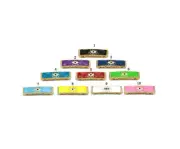 CZ Enamel Evil Eye Large Tube Spacer Beads, Sku#LK589