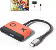 Adapter Dock for Nintendo Switch with HDMI TV USB 3.0 Port and USB C Charging