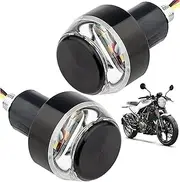 Motorcycle Turn Signals Led 1 Pair Motorcycle Turn Signals 12V Portable Handlebar Led Mini Size Multifunction Safety Front Indicator