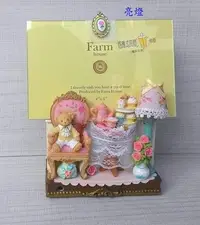 在飛比找Yahoo!奇摩拍賣優惠-【浪漫349】大特價 farm house 經典泰迪熊發光亮