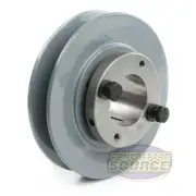 Cast Iron 4.75" Single Groove Belt A Section 4L Pulley w/ 1-3/8" Sheave Bushing