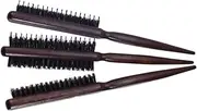 TOVINANNA Hair Styling Brush Set for Women 3pcs Bristle Brush for Slicking Back and Styling Hair