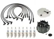 ACDelco Ignition Kit Distributor Rotor Cap Wire Spark Plugs For Buick Pontiac V8
