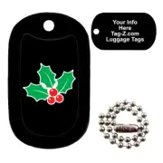 MISTLETOE - CUSTOMIZED - LUGGAGE TAG - Tag-Z Military Dog Tags