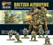 Bolt Action British Airborne Allied Paratroopers 1:56 WWII Military Wargaming Plastic Model Kit