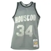 NBA Houston Rockets Hakeem Olajuwon #34 93-94 Metal Jersey Mitchell Ness