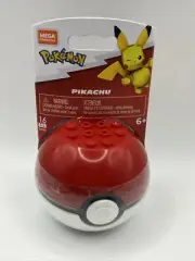 Mega Construx Pokemon POKEBALL Pikachu Building Toy Set NEW & Sealed
