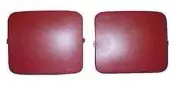 1987-1989 Mustang Hatchback Quater Panel Shock Access Hole Covers - Scarlet Red (for: Ford)