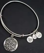 New Alex and Ani Endless Knot Charm Bracelet & Pouch