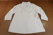 Whites by Barco Womens Size 2XL White 30" Three Button Lab Coat NWT