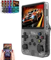 Retroblast Console, Keyboy Retro Console, Key Boy Retro Handheld Game Console, 2024 New Keyboy Game Console R36s, Viralyte Portable Game Console, Game Console 64g/128g (Grey,128G)