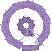 Yardenfun 10pcs Fine Mesh Drawstring Bags for Lavender Sachets Breathable Storage Pouches for Scented Flowers and Sachet Bags for Closets