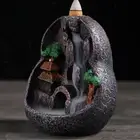 Incense Burner Creative Backflow Incense Decoration for Study Kitchen Garden