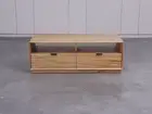 TAMWORTH SOLID MARRI TIMBER COFFEE TABLE 2 DRAWERS NATURAL 130 CM.