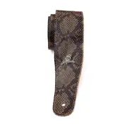 Magma Leathers 2.52" Delux Argentinean Green Simile-Snake leather & black chamoi