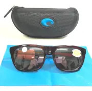 Costa Sunglasses Cheeca CHA 201 Shiny Rose Tortoise Frames Copper Silver 580P