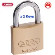 ABUS Padlock 55/40 40mm -Keyed Alike Brass Bodied Padlock-FREE POST