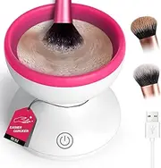 Electric Makeup Brush Cleaner Machine - AYUAST Silicone Make Up Brush Cleaner Tool for All Size Brushes, Liquid Foundation, Concealer, Contour, Blush, Eyeshadow, Powder Brush Set Cleaning Solution