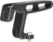 FOTGA Mini Top Handle with 1/4-20 Screws, Top Handle Side Handle with Cold Shoe Mounts and ARRl Location Holes for Lightweight Vlogging Cameras Camera Cage (Black)