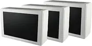 Naranha Plastic Cigar Box Set, 3 Black