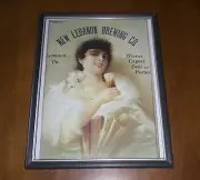 NEW LEBANON BREWING COMPANY FRAMED AD PRINT
