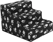 Pet Play Stairs Control Device Dog Stairs Ladder Dog Ramps for Medium Dogs Dog Steps for Bed for Animals Bed Pet Feeder Stop Couch Stairs for Large Dogs Dog Car Seat Black Flannel