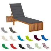 Sun Lounger with Cushion Patio Day Bed Garden Outdoor Furniture Sunbed vidaXL