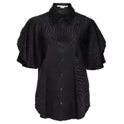 [Stella McCartney] Tiger Print Silk Round Sleeve Shirt