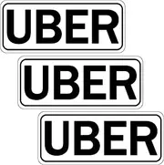 3PCS Delivery Vehicle Car Magnet, Flex Driver Car Signs, Delivery Driver Magnetic Signs Car Door and Bumper Sign, High Reflective Waterproof Weather-Resistant