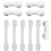 10 Pack Child Proofing Safety Cabinet Locks，Baby Cupboard Drawer Kitchen Safe Latchs with 3M Adhesive