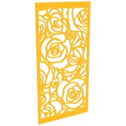 ProtectorAl 300-1200w x 1201-2400h Dark Yellow/Gloss White Roses Unframed Composite Deco Panel