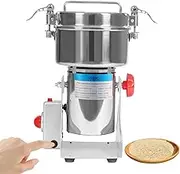 1500g Electric Grain Grinder, 220V 4100W Stainless Steel Grain Grinding Machine with 3 Blades, 32000 RPM High Speed Commercial Multi-Function Grinder for Wheat Corn Rice (1500g)