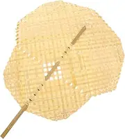 ULDIGI Vintage Style Bamboo Hand Fan Woven Crafts for Photo Props Handheld Fan for Weddings Events and Decor Elegant Portable Fan