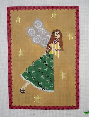 Handpainted Needlepoint Canvas Angel Star CBK Emily Garcia ESG-PL06 8.5x12 18M