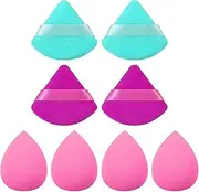 CVNRCLP 8-Count Makeup Puff & Blending Sponge Set | Ultra-Soft Powder Puffs & Liquid Sponges for Foundation, Concealer, and Setting Powder | Vegan & Cruelty-Free Beauty Tools