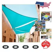 Durable 190 GSM Turquoise Right Triangle Sun Shade Sail - 3-