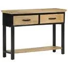 Console Table Hallway Table Narrow Side Table Solid Rough Wood Mango vidaXL